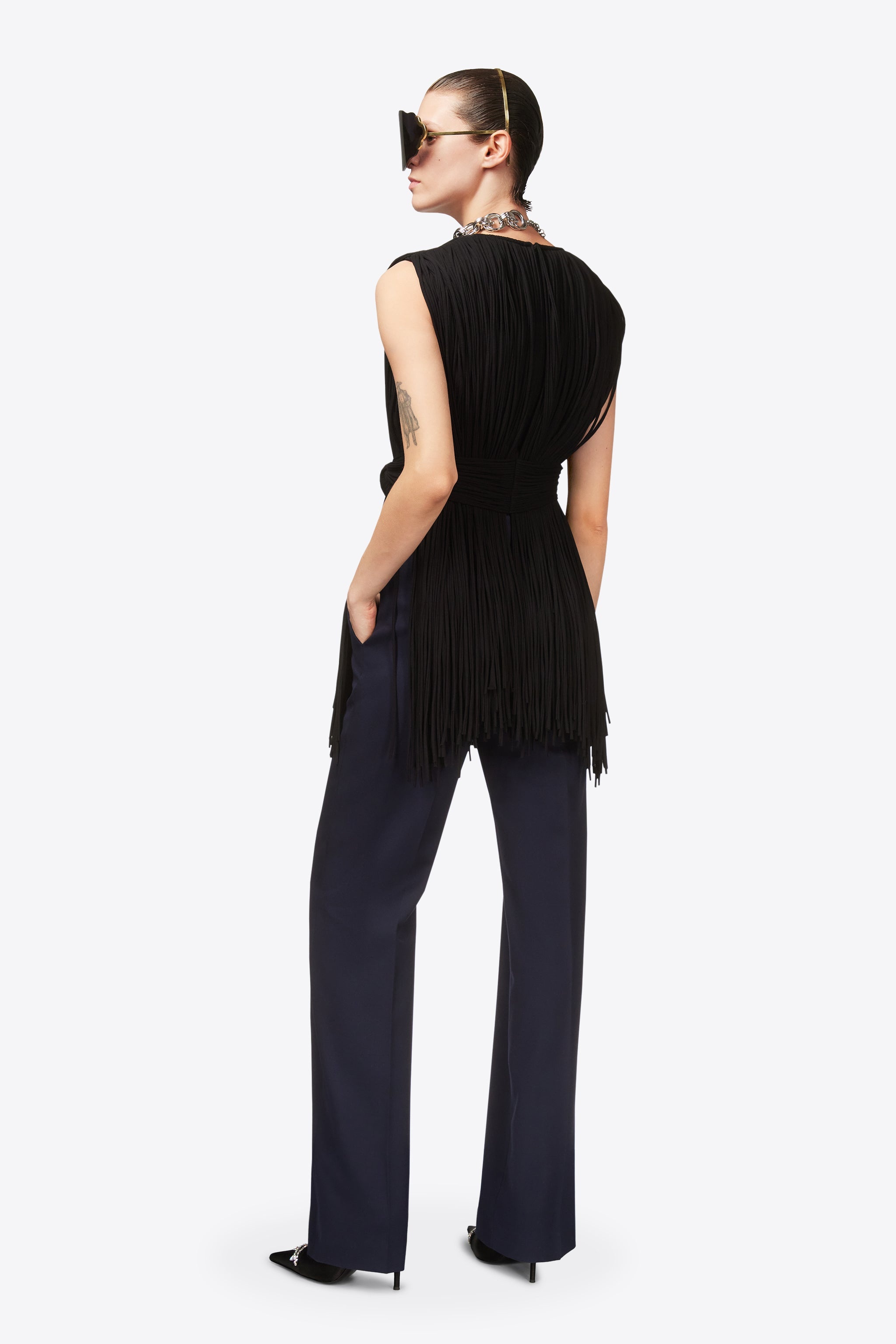 SLEEVELESS FRINGE TOP - 7