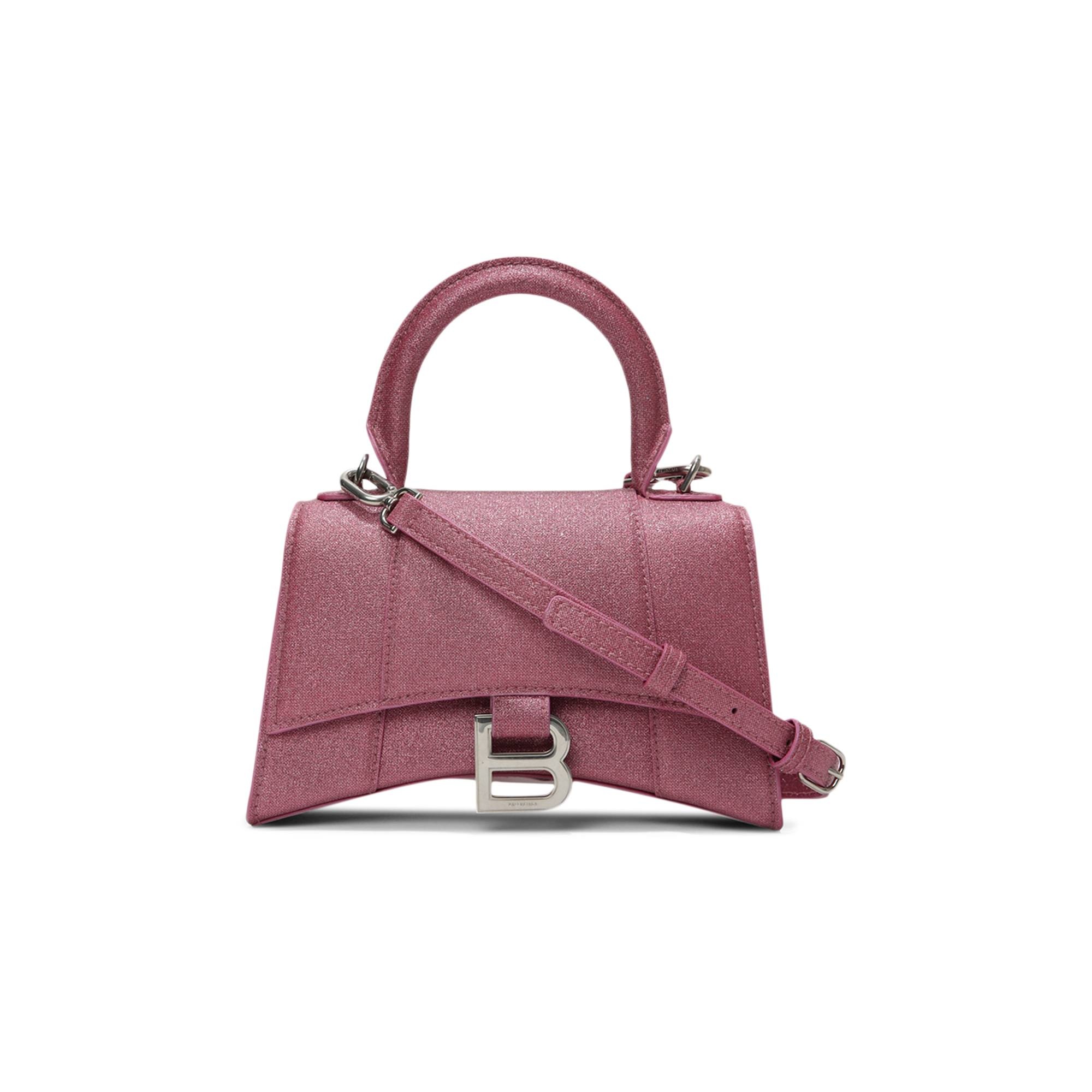 Balenciaga XS Hourglass Top Handle Bag 'Sweet Pink' - 1