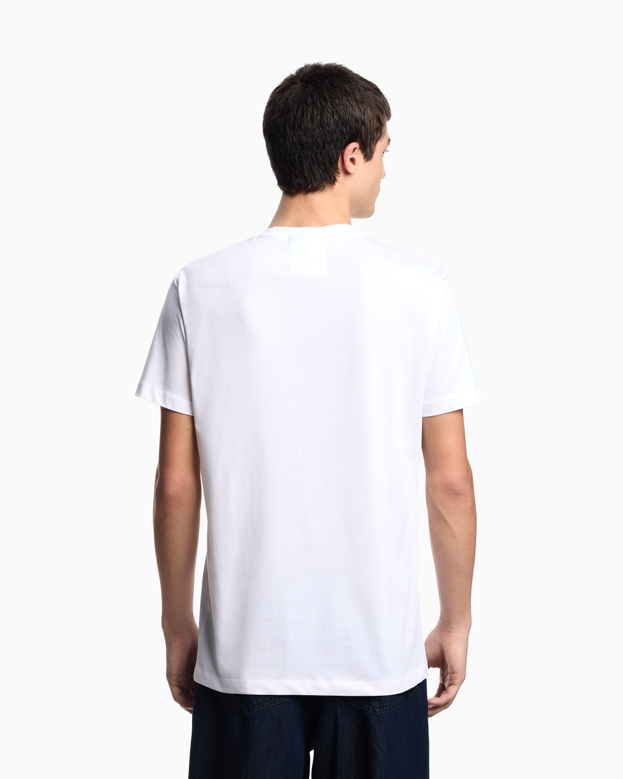 Pima-jersey T-shirt with logo print - 3