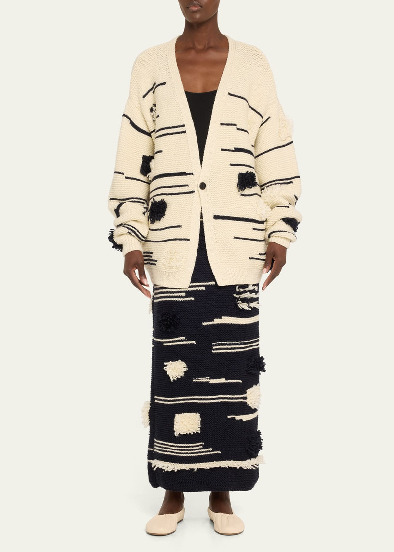 ZANKOV Afra Pencil Maxi Wool Skirt outlook