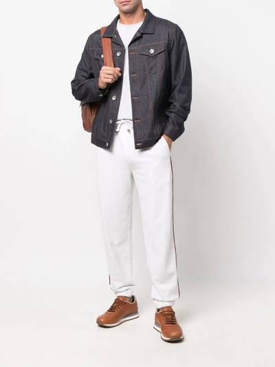 Brunello Cucinelli denim button-down jacket outlook