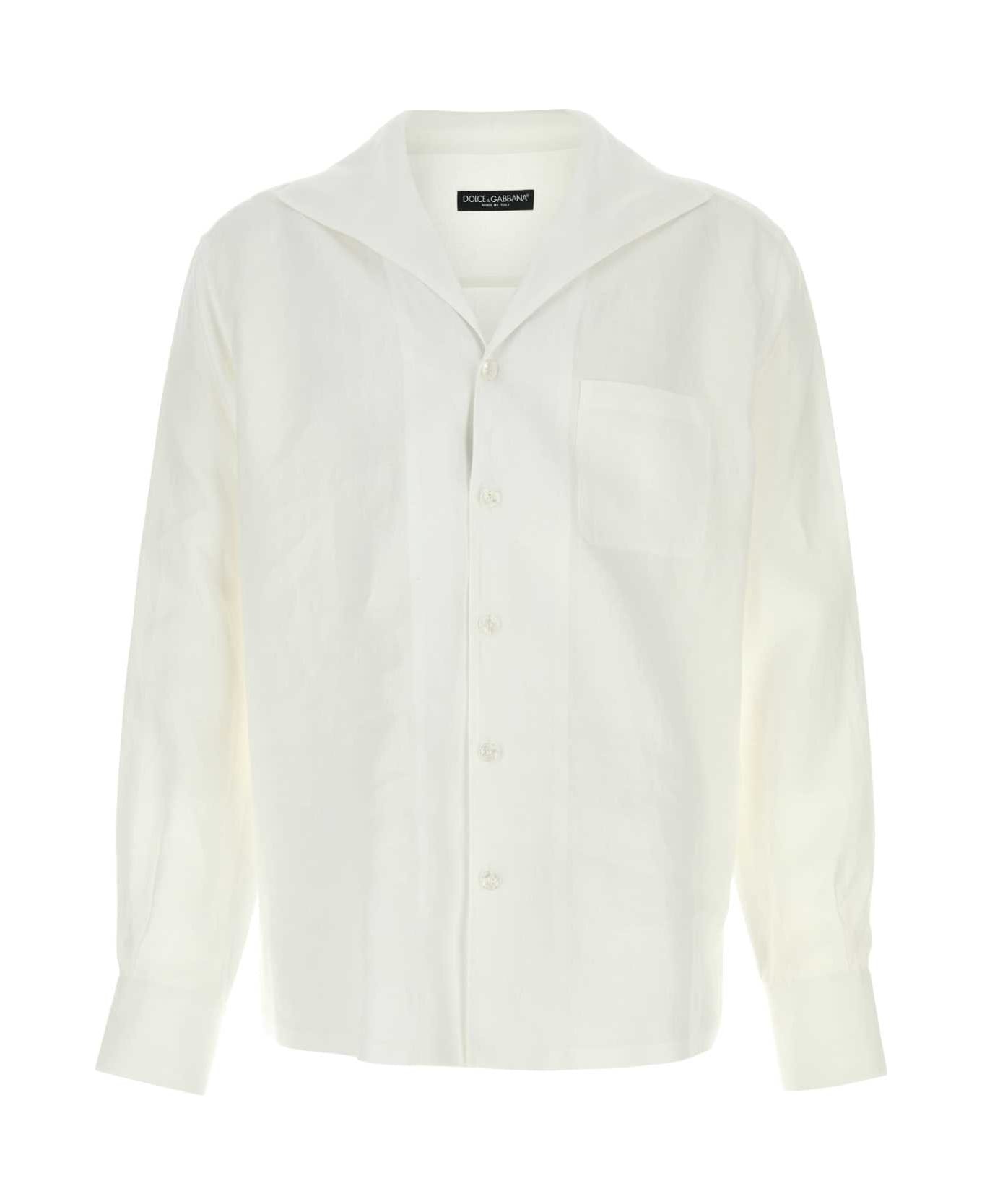 White Linen Shirt - 1