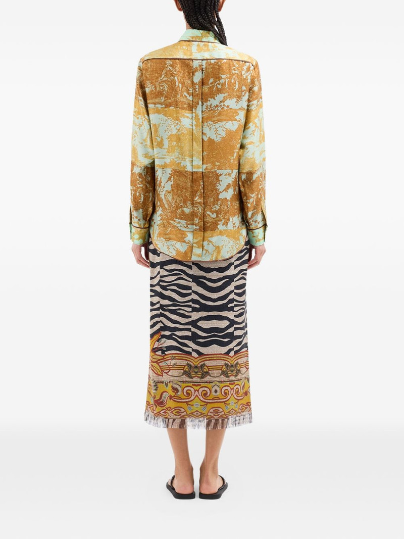 Aloe print long-sleeve shirt 4