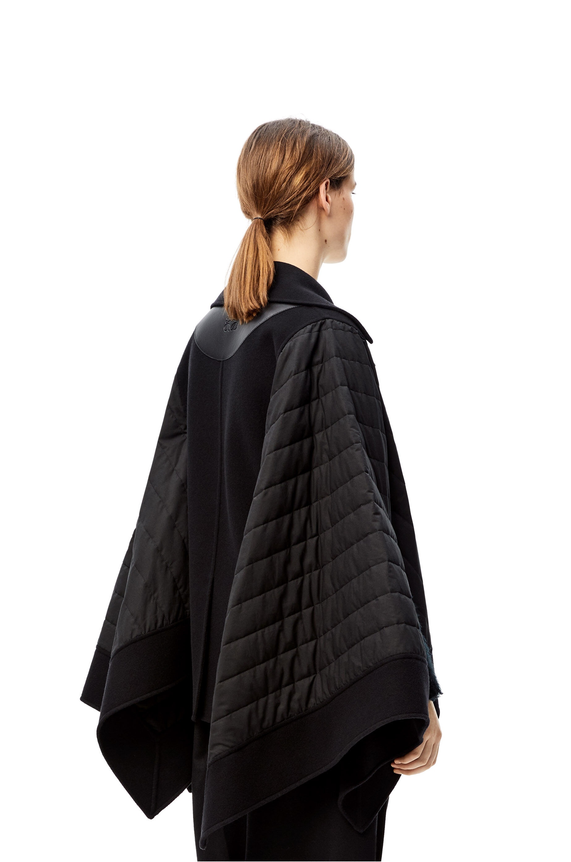 Quilted peacoat in cotton - 4