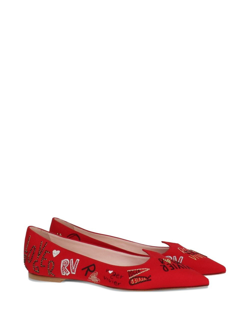Roger Vivier pointed-toe flat pumps outlook