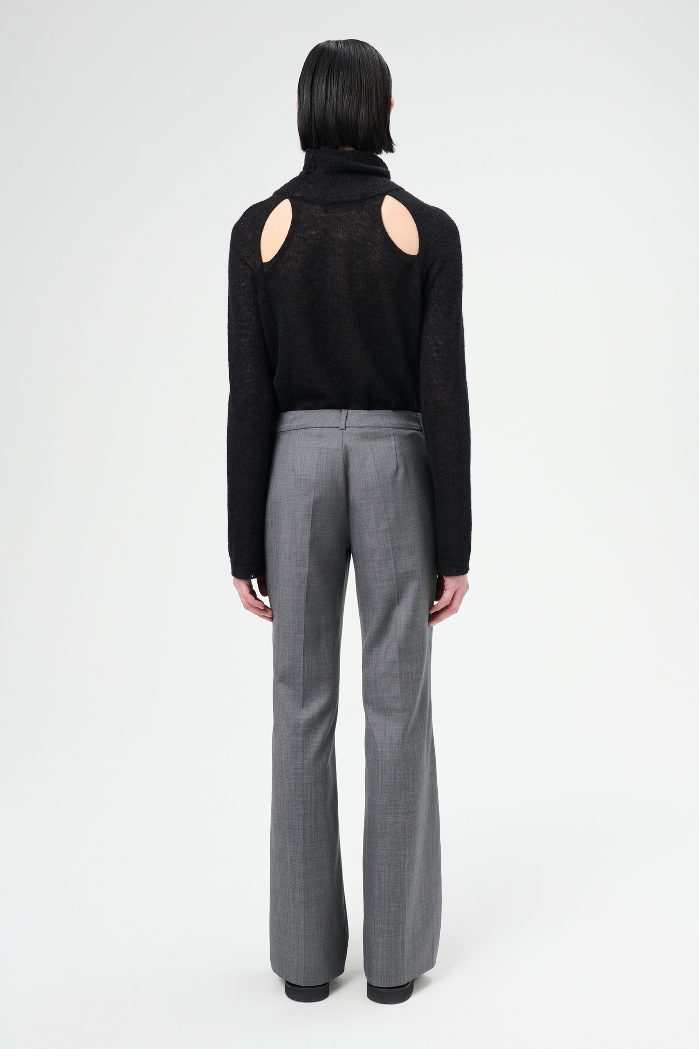 Hip Trouser Dark Grey Flow Wool - 5