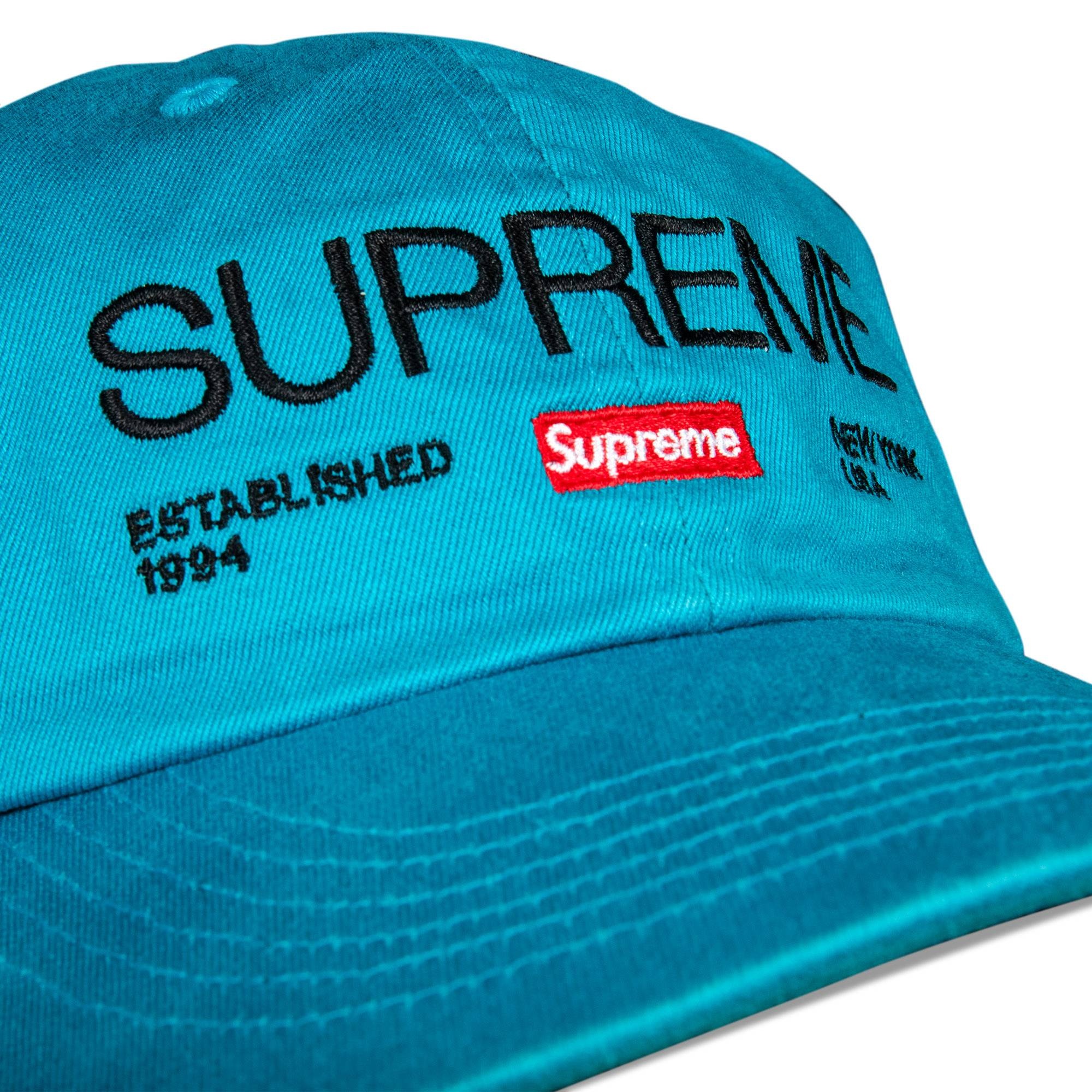 帽子 supreme Est.1994 6-Panel Teal color Supreme Supreme Est. 1994 6-Panel 'Teal' | REVERSIBLE
