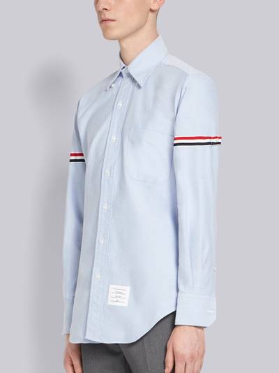 Thom Browne Light Blue Oxford Grosgrain Armband Classic Shirt outlook