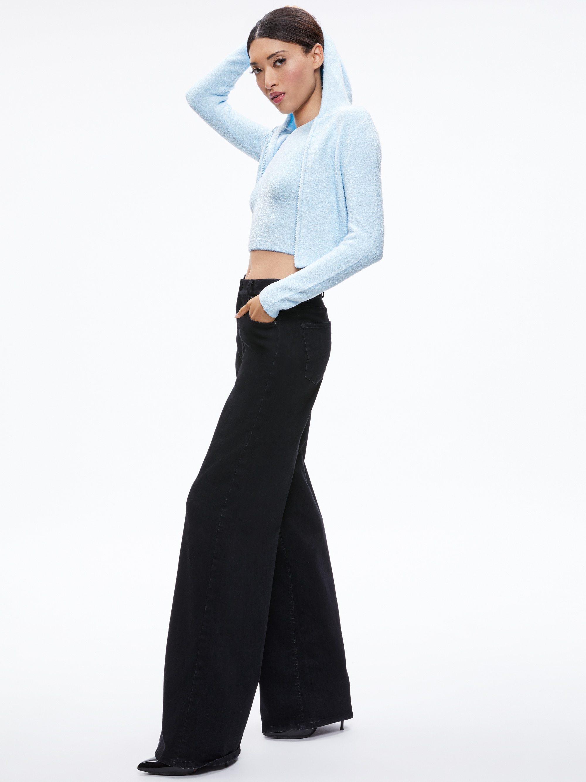 LIDELL CROPPED ZIP UP HOODIE - 5