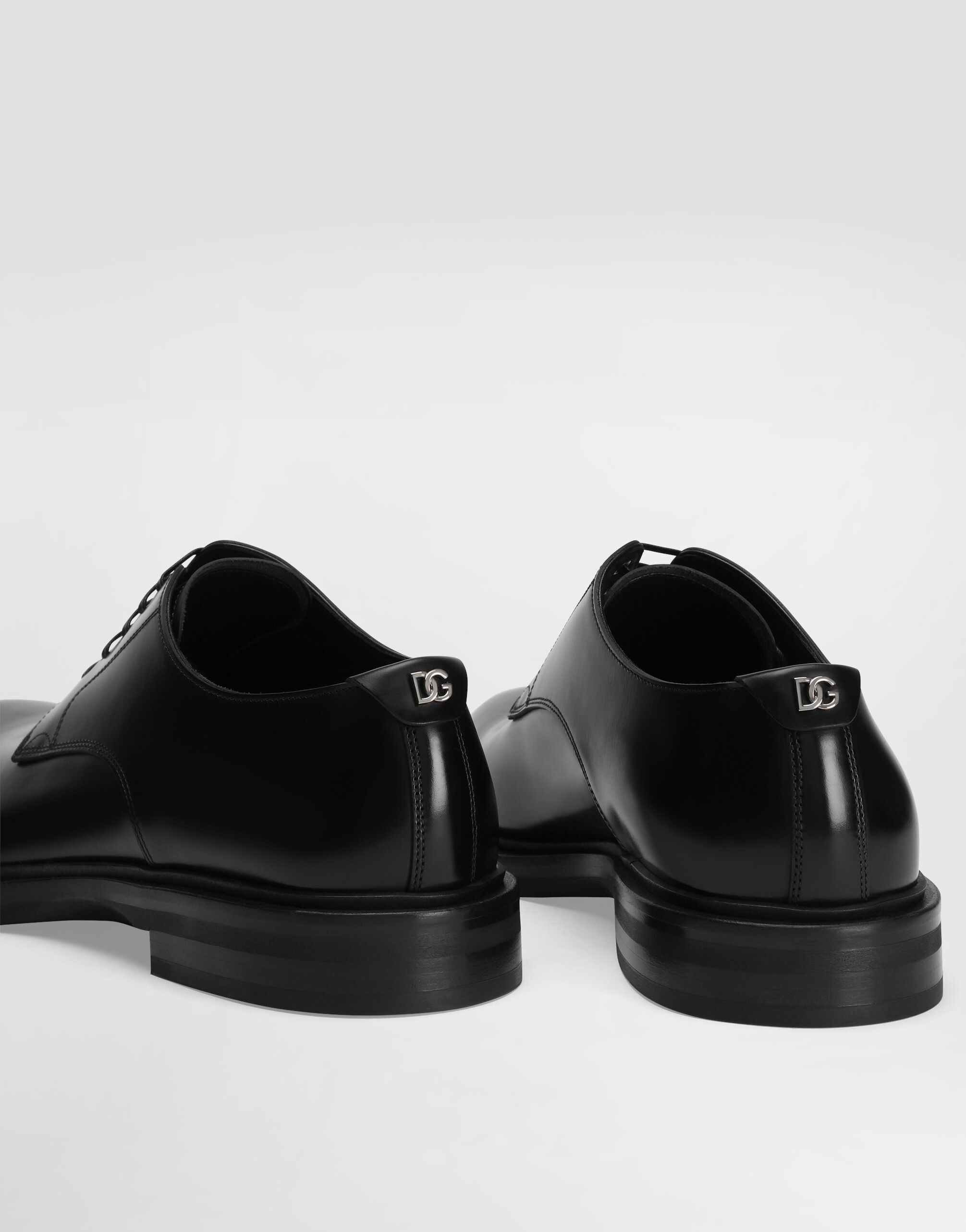 Brushed calfskin Derby shoes - 4