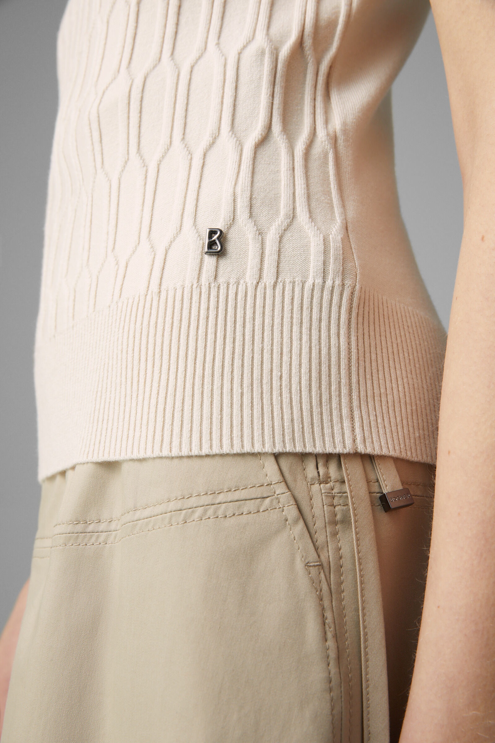 Rose Knitted top in Ecru - 5