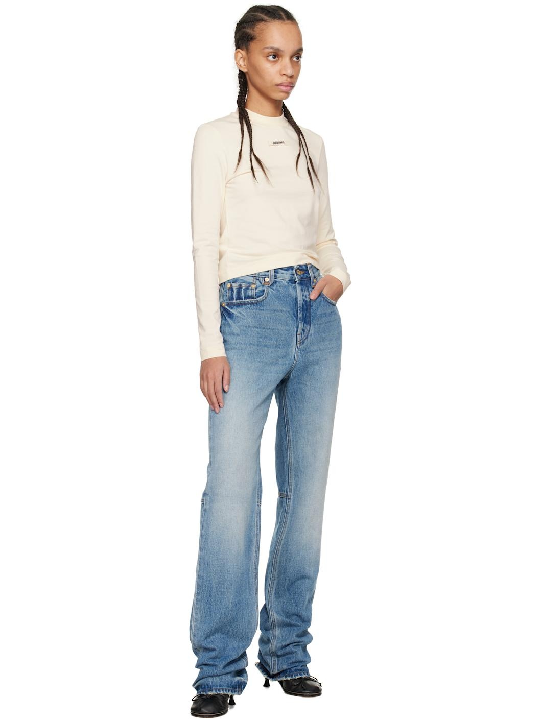 Off-White 'The Gros Grain long-sleeve' T-shirt - 4