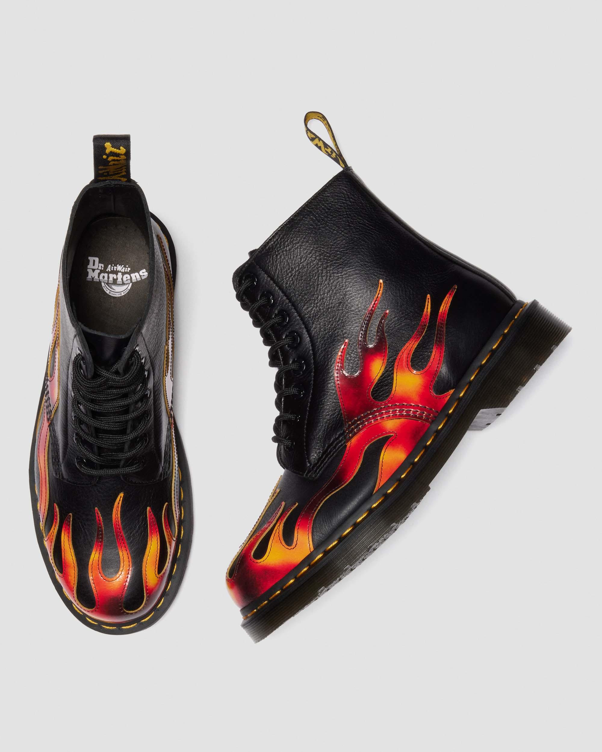 1460 PASCAL FLAME Arcadia Rub Off Leather Boots - 2