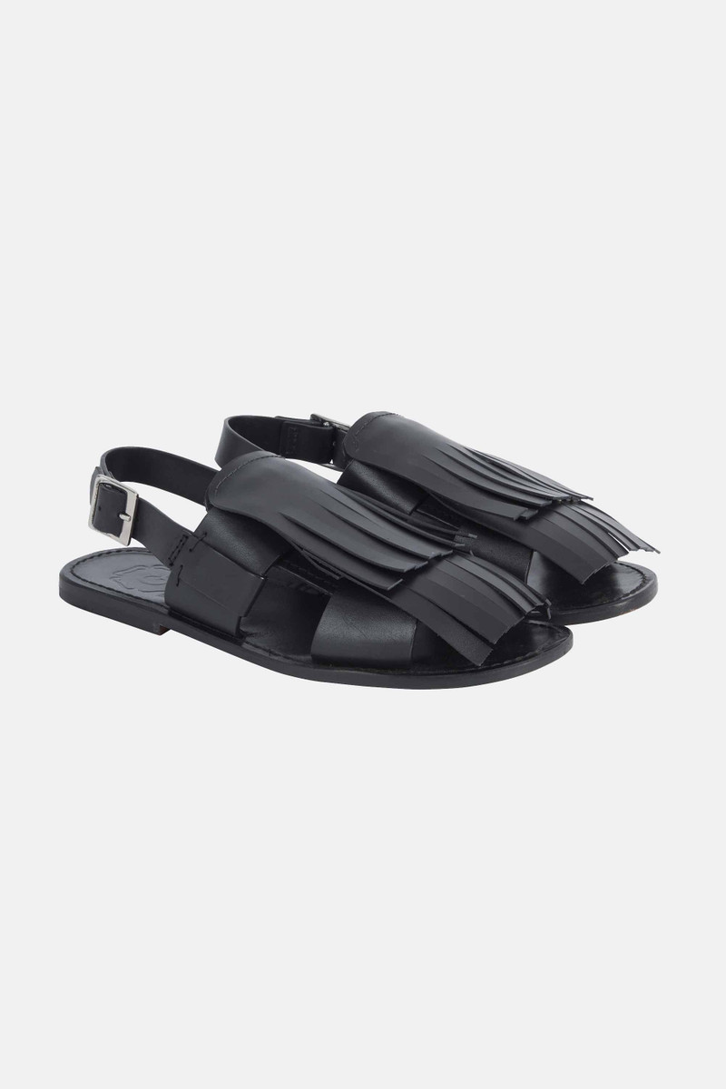 EMILIA WICKSTEAD Grenson X Emilia Wickstead Willa Sandal In Black Calf Leather outlook