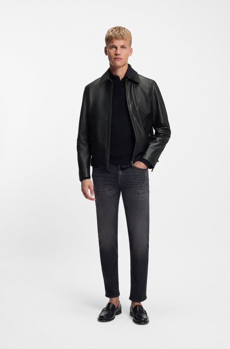 BOSS NAPPA-LEATHER JACKET IN A REGULAR FIT outlook
