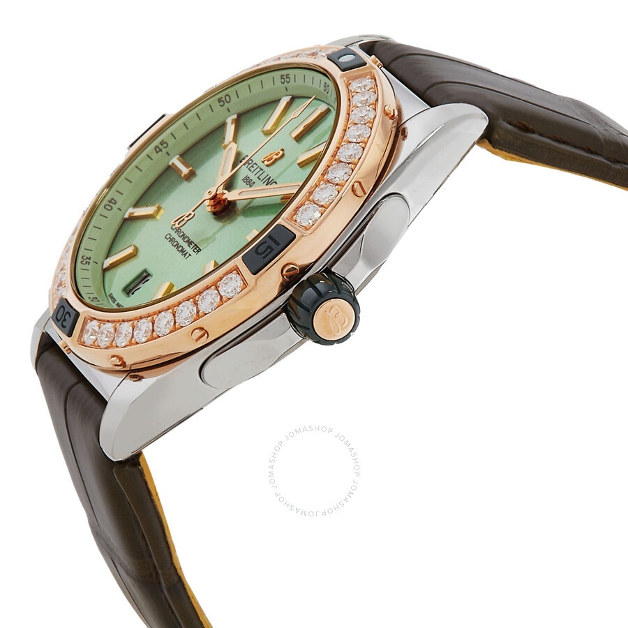 Breitling Chronomat Super Automatic 38mm Diamond Ladies Watch U17356531L1P1 - 2