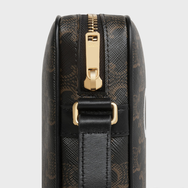 Medium Messenger Bag in Triomphe Canvas with Celine Print 4