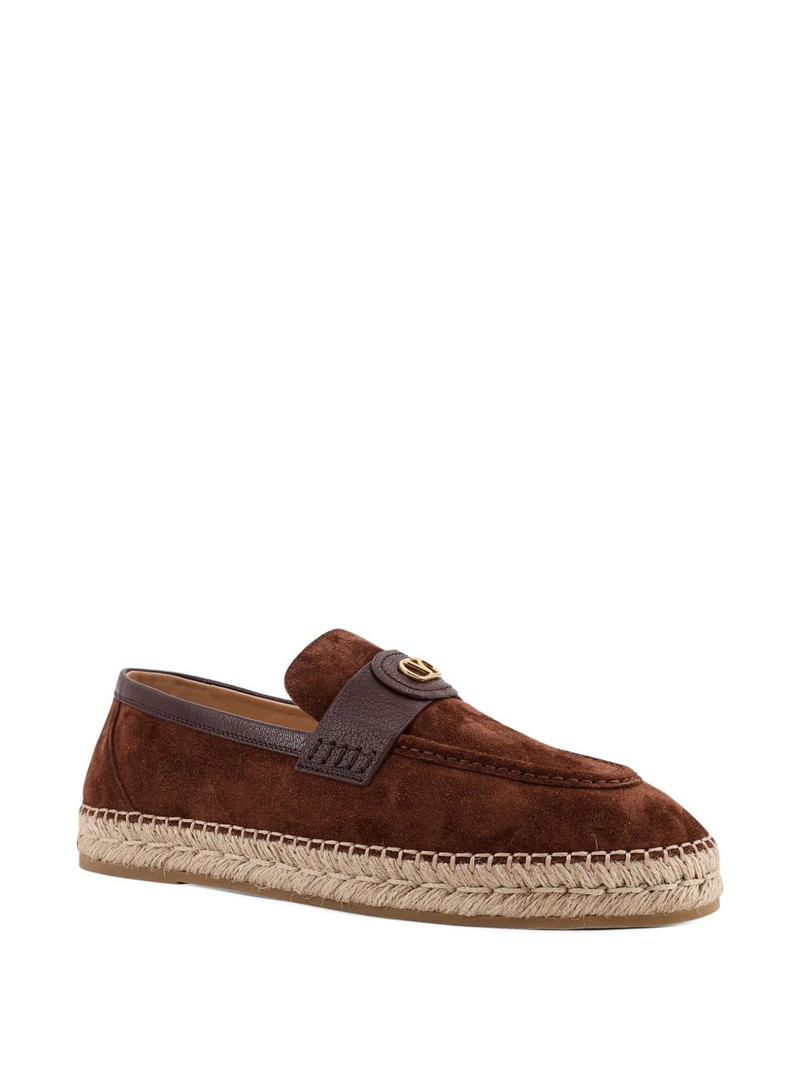Valentino logo-plaque flat espadrilles outlook