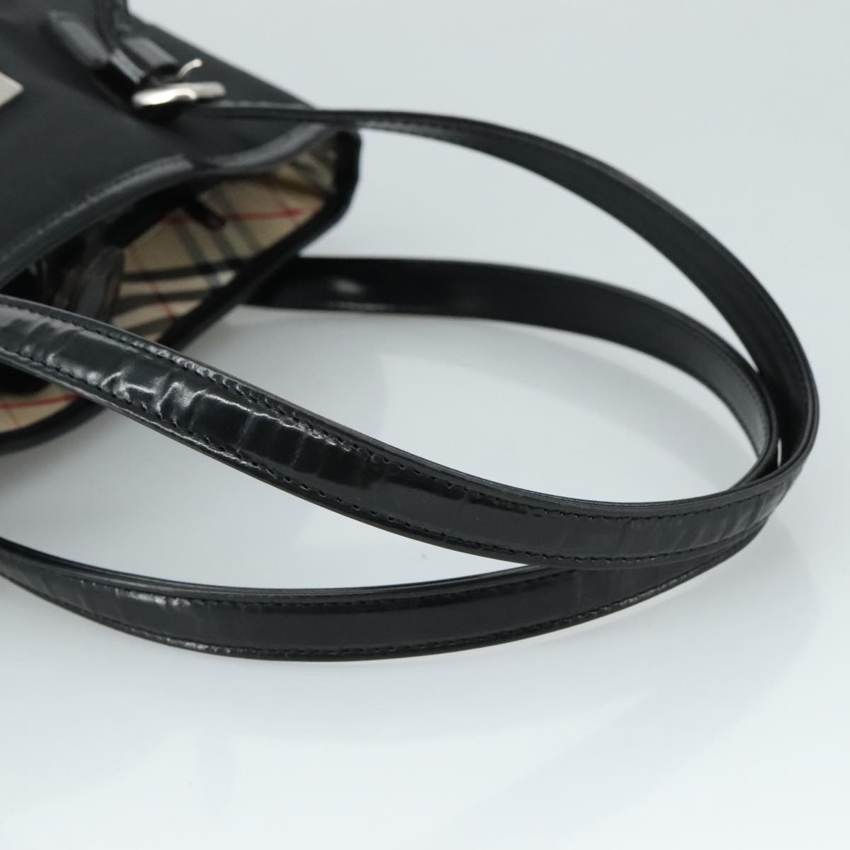 Burberry Blue Label Tote Bag Nylon Black - 7