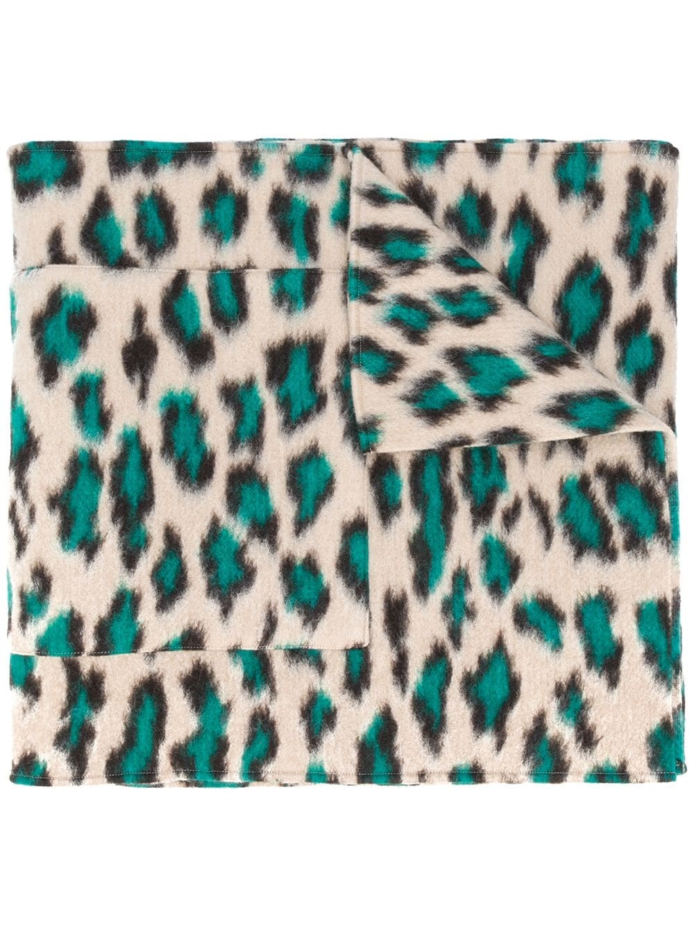 oversized leopard print scarf - 1