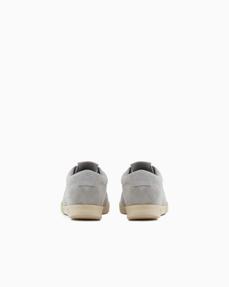 EMPORIO ARMANI LEATHER AND SUEDE SNEAKERS outlook