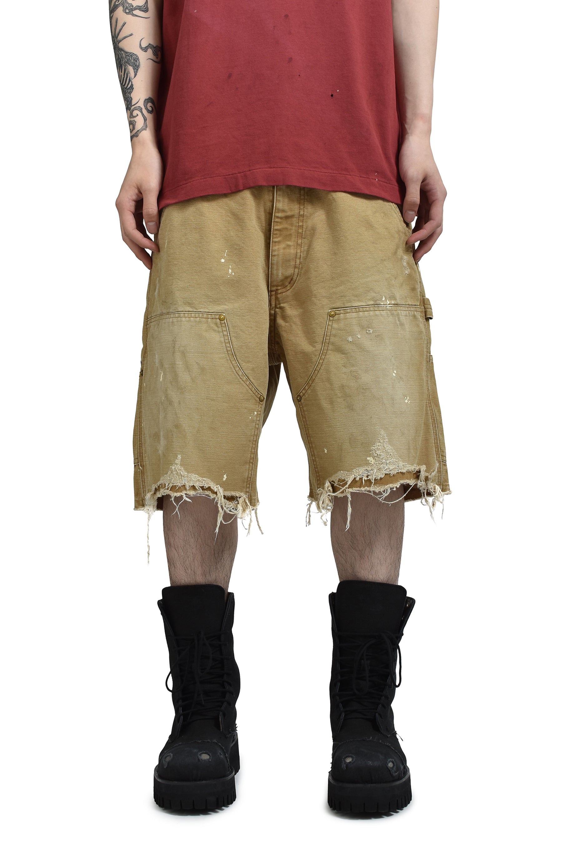 DOUBLE KNEE SHORTS / BEI - 1