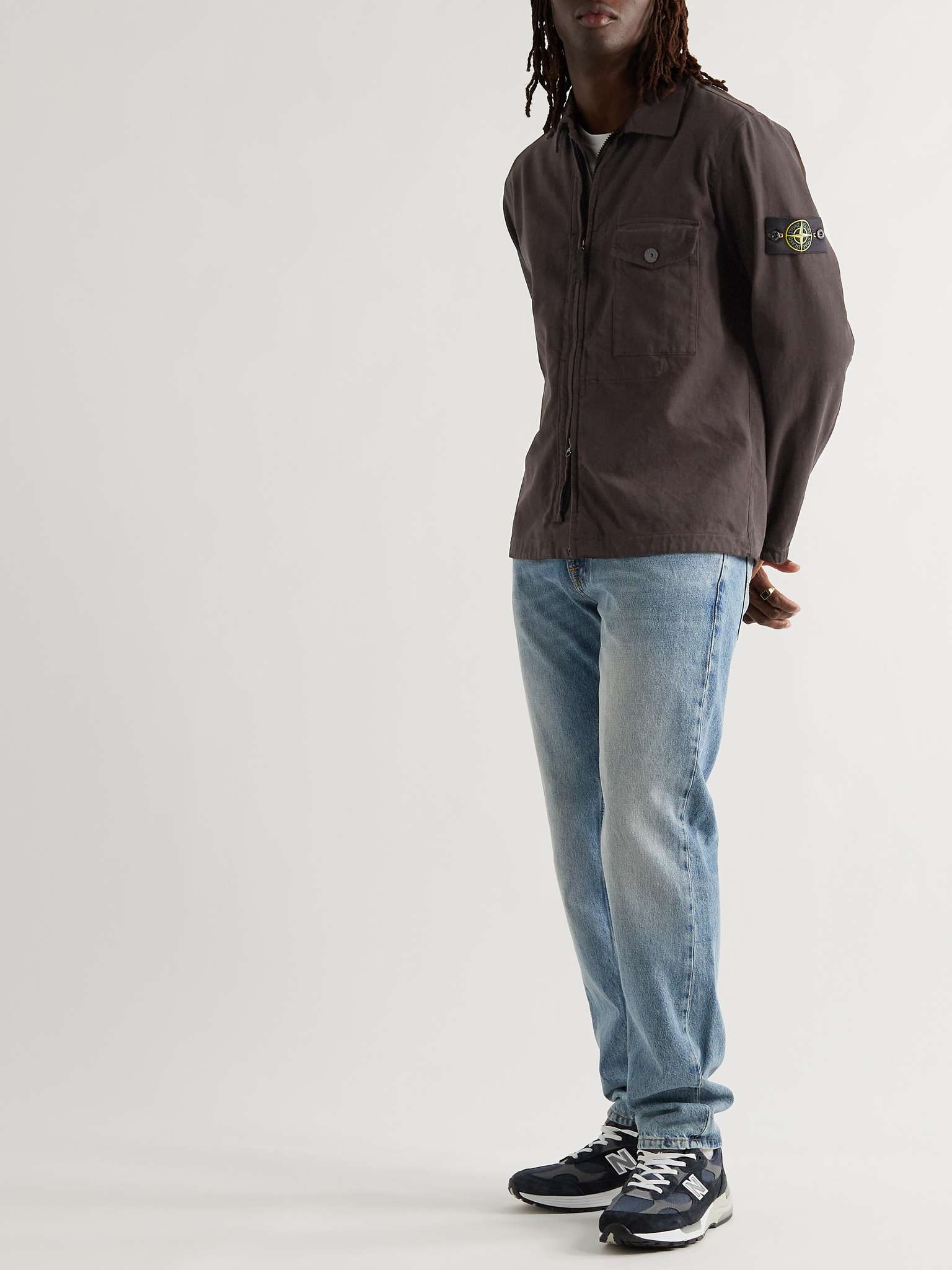 Logo-Appliquéd Cotton Overshirt - 2