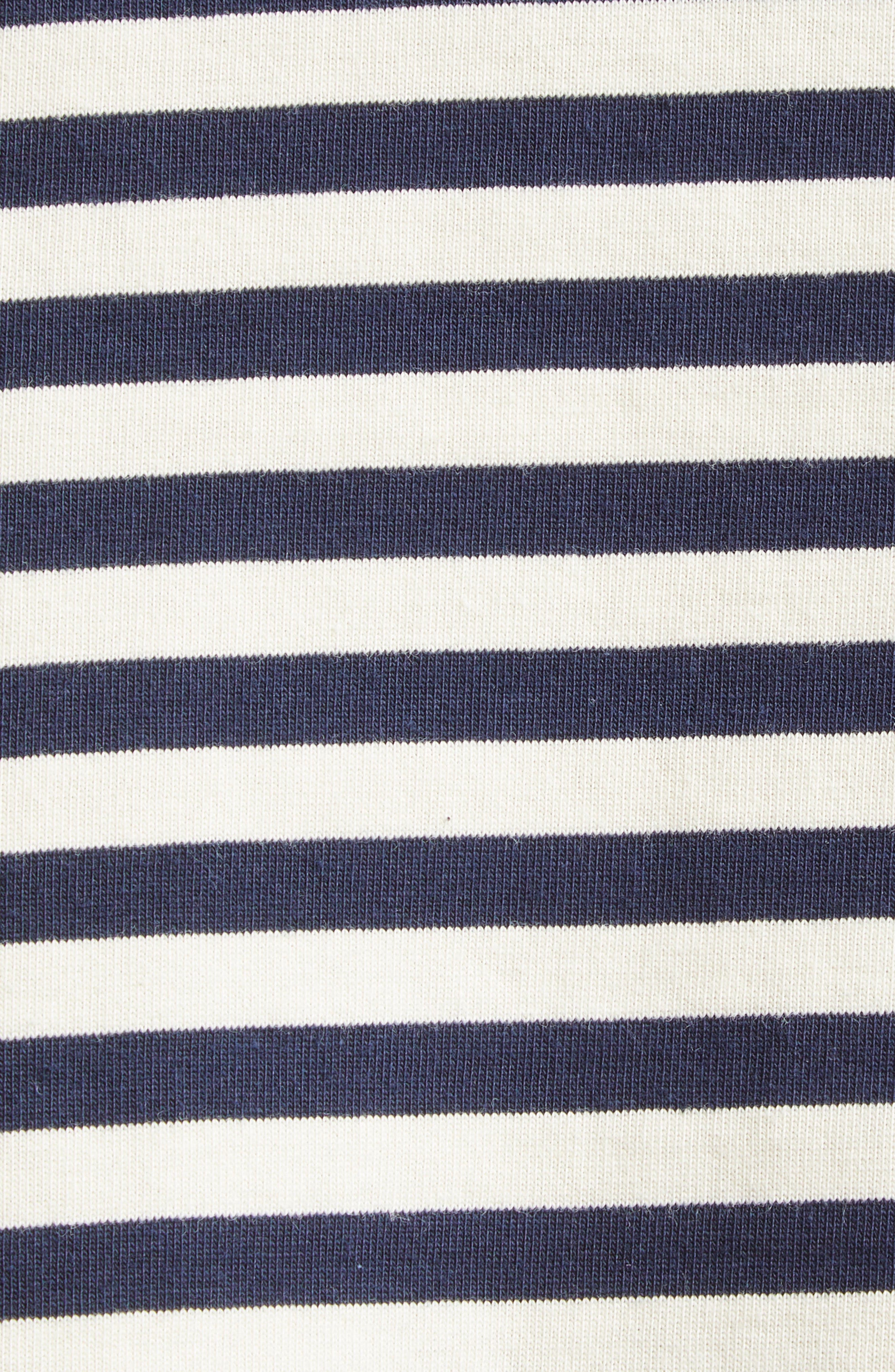 3.1 Phillip Lim Stripe Long Sleeve Cotton Polo Shirt in Midnight Multi at Nordstrom - 7