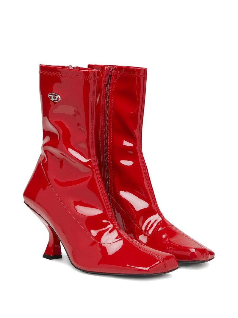 Diesel 75mm Amber logo-plaque ankle boots outlook