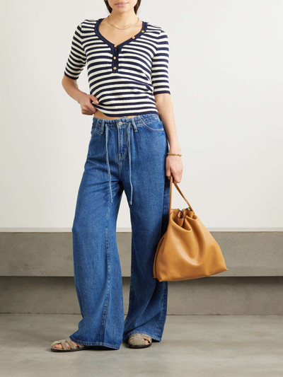 FRAME Super Drape high-rise wide-leg jeans outlook