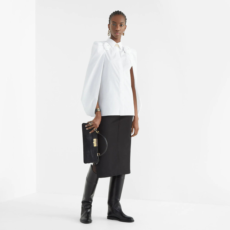 FENDI Black leather boots outlook