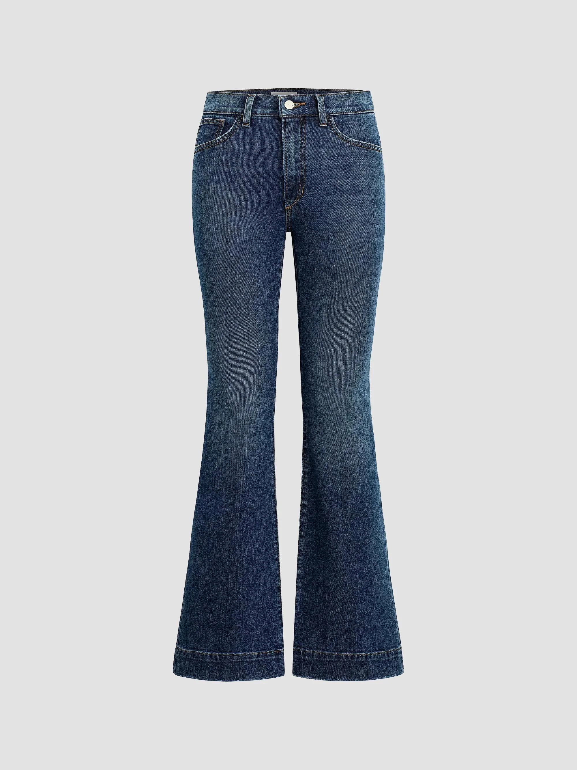 Women's The Molly High-Rise Flared Jeans - Regalia - 1