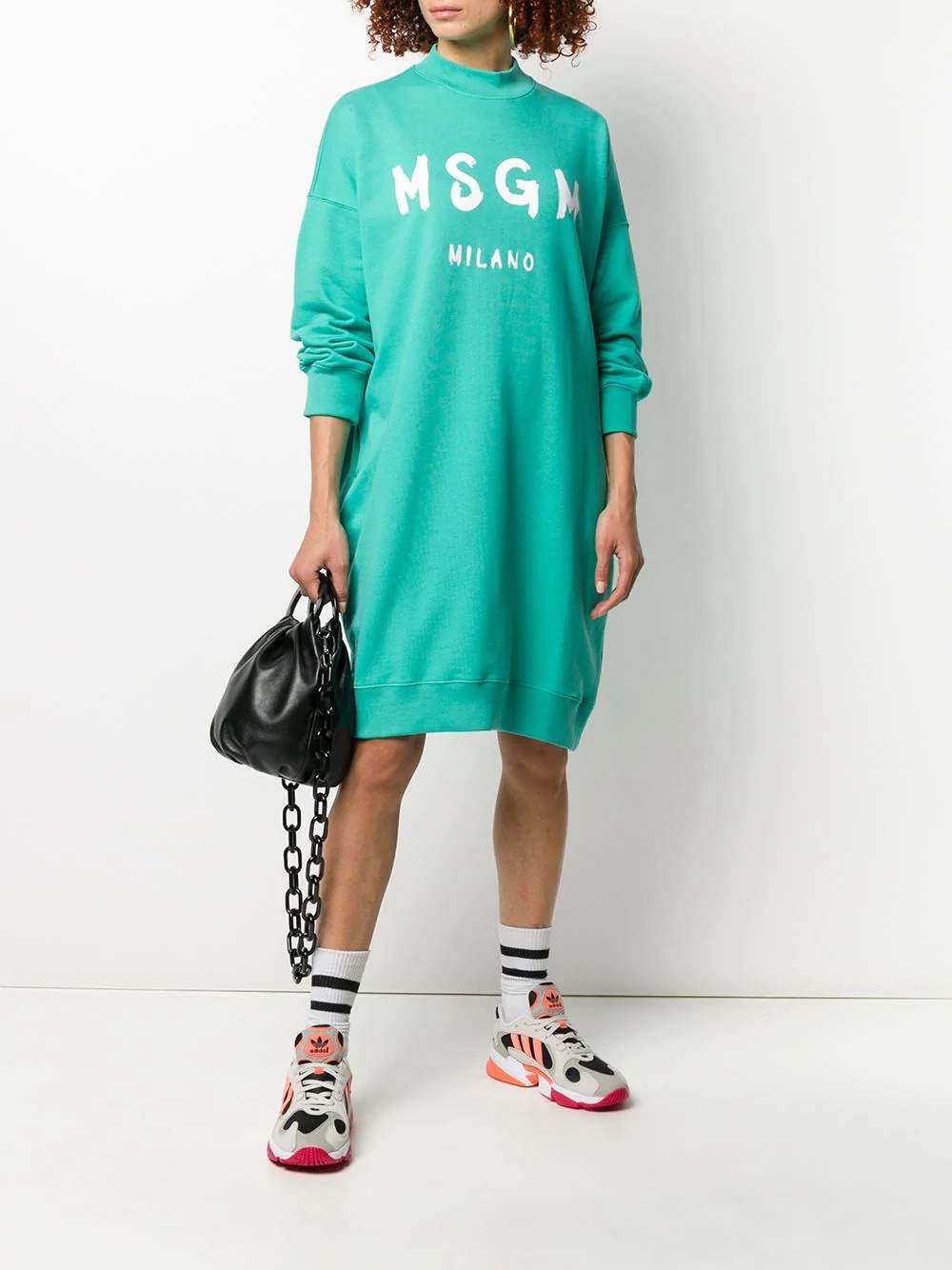 logo sweater dress - 2