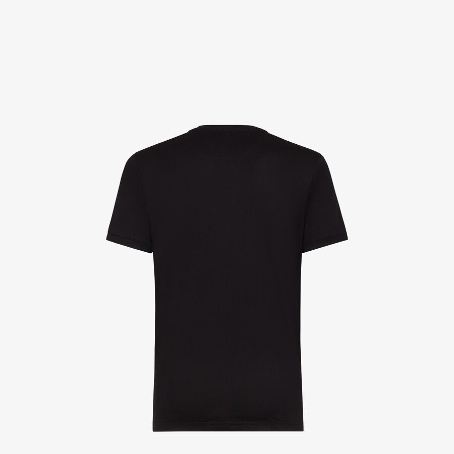 Black cotton T-shirt - 2