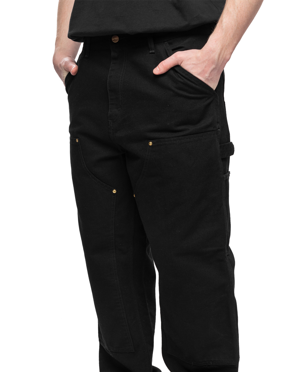 SS24 Double Knee Pant Black (Rinsed) - 4