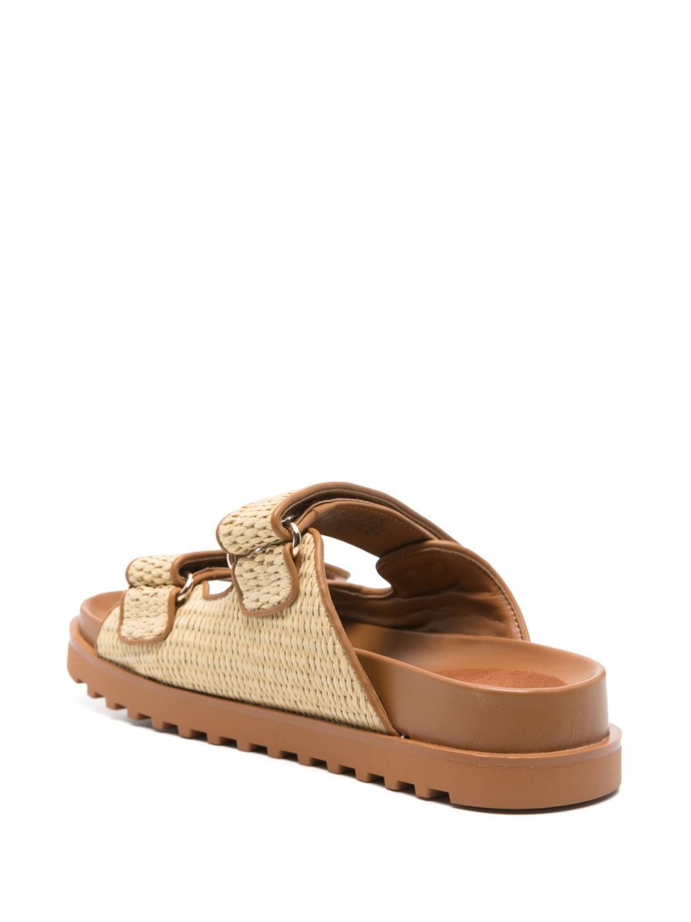 raffia-detail sandals - 3