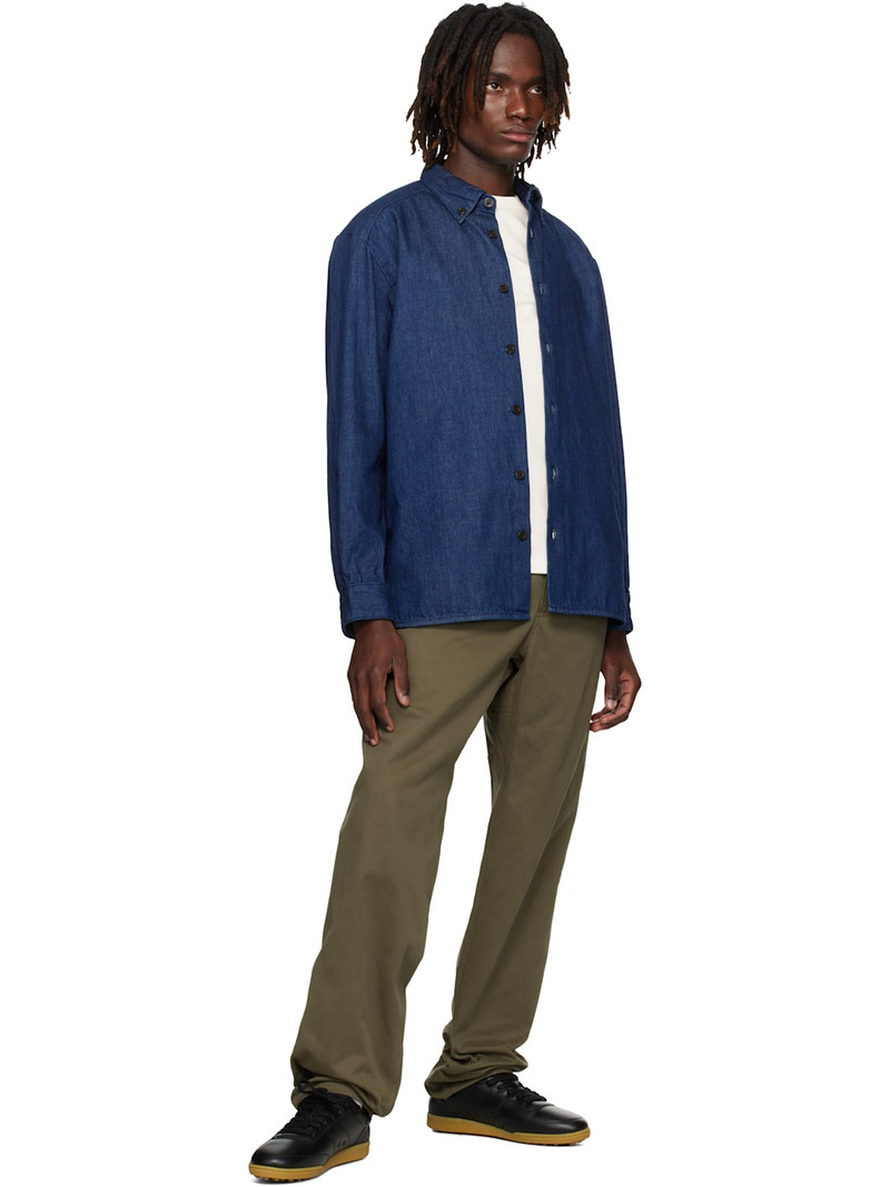 A.P.C. Navy Mathias Denim Shirt outlook