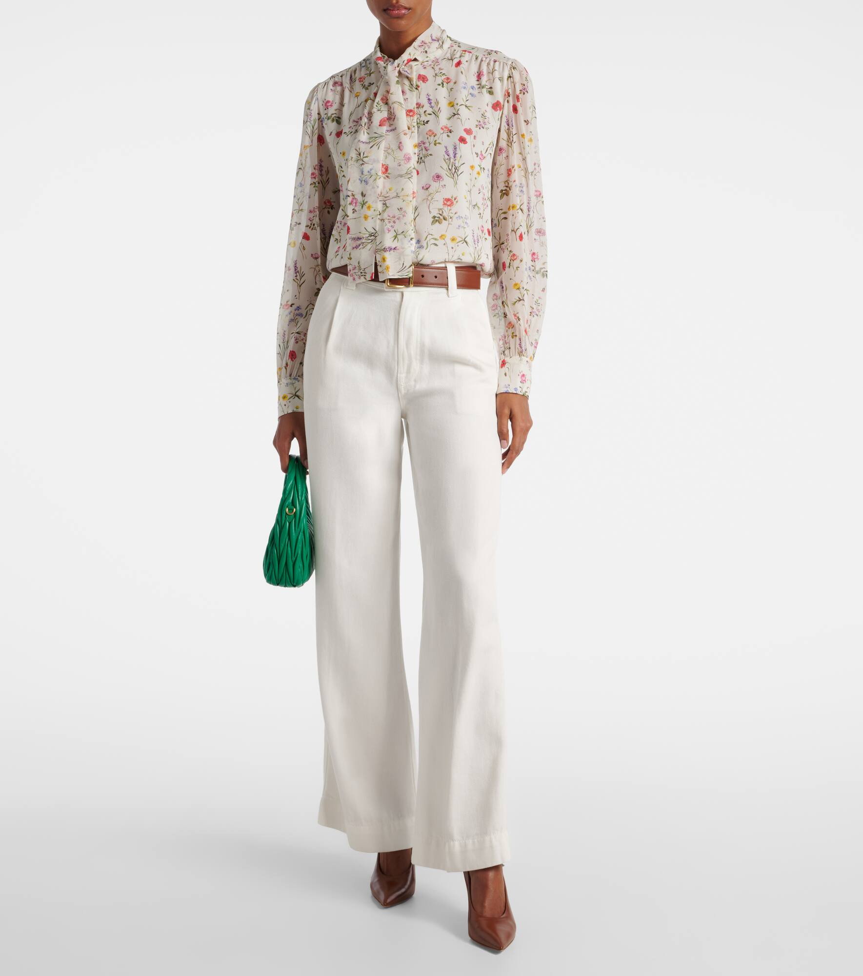 Floral silk blouse - 2