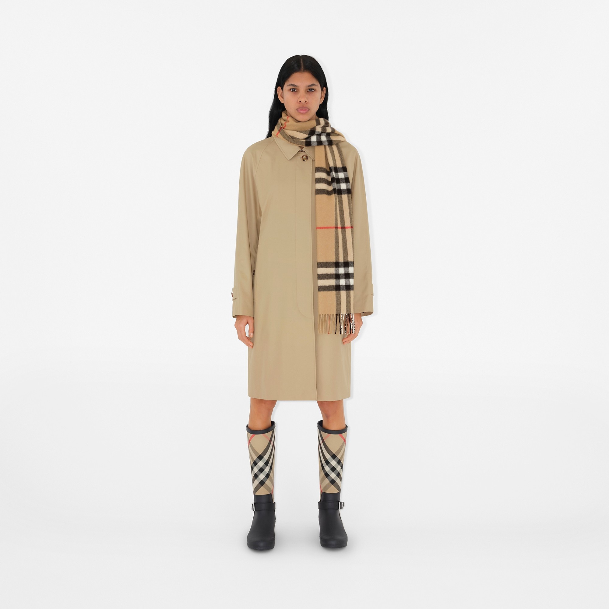 Check Cashmere Scarf - 4
