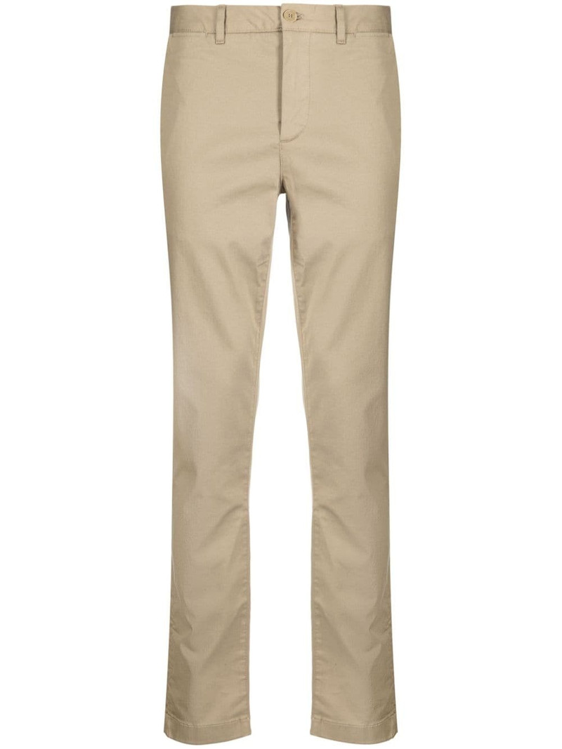 logo-patch slim-fit trousers 1