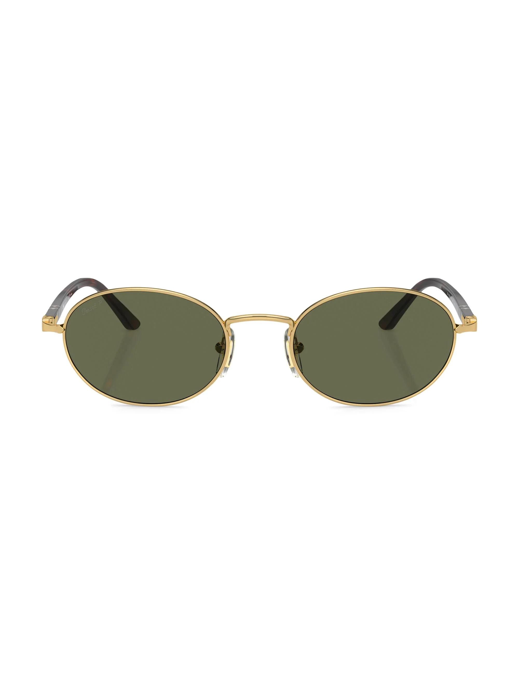 Men's Ida 55MM Oval Sunglasses - Havana Gold Green - 1