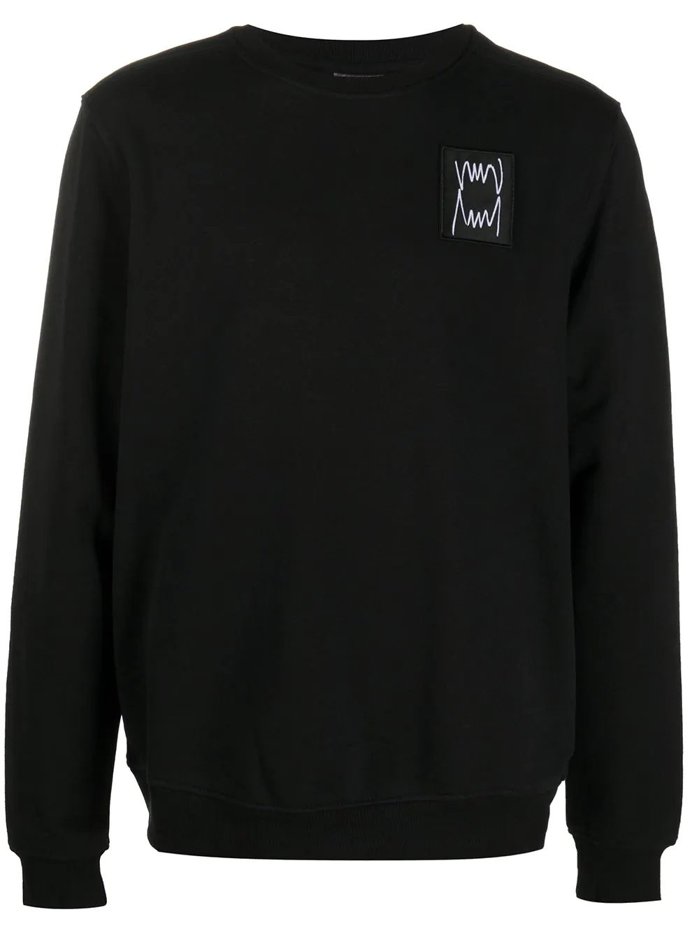 embroidered patch jumper - 1