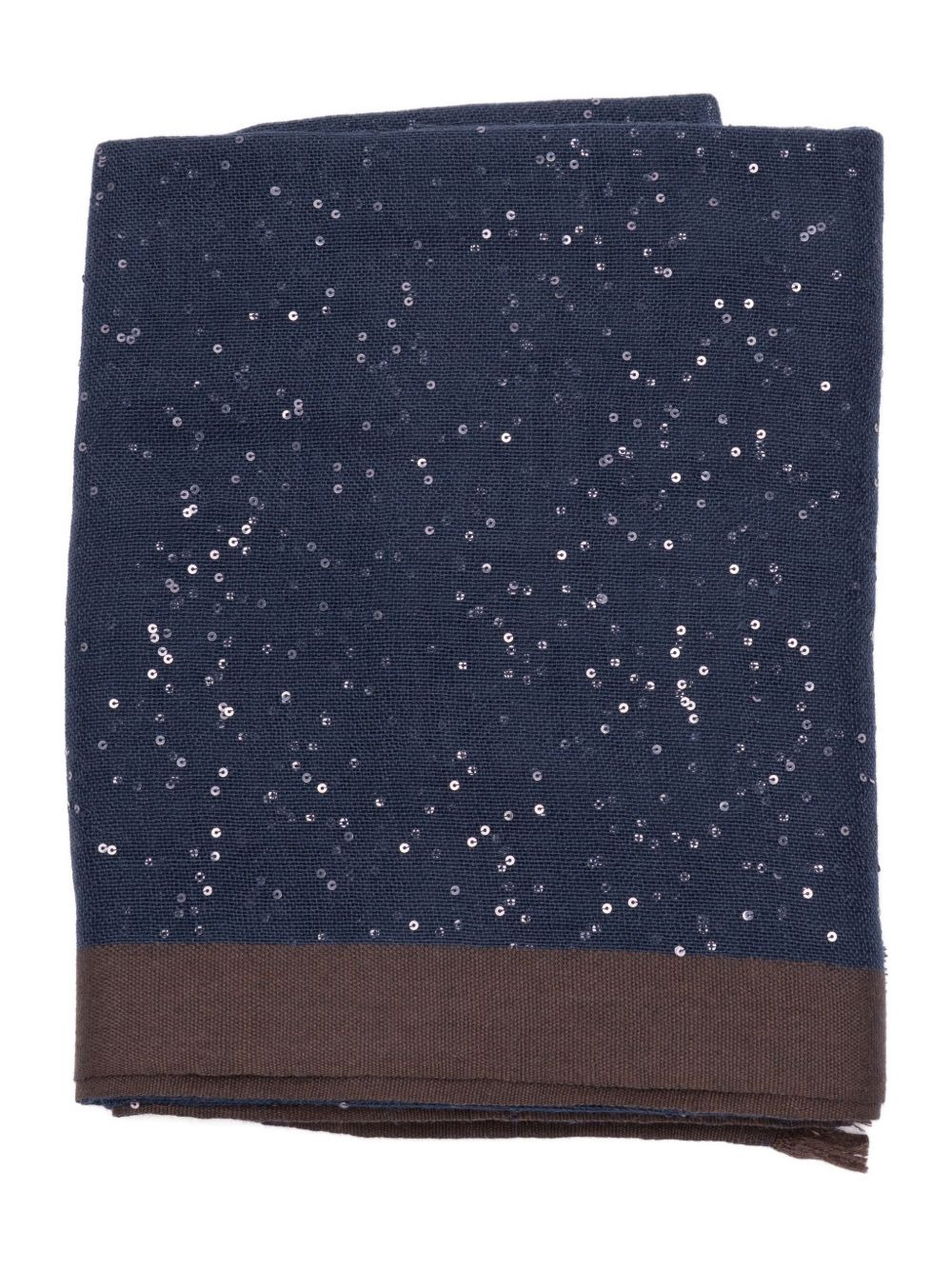 sequin-embellished cashmere scarf - 1