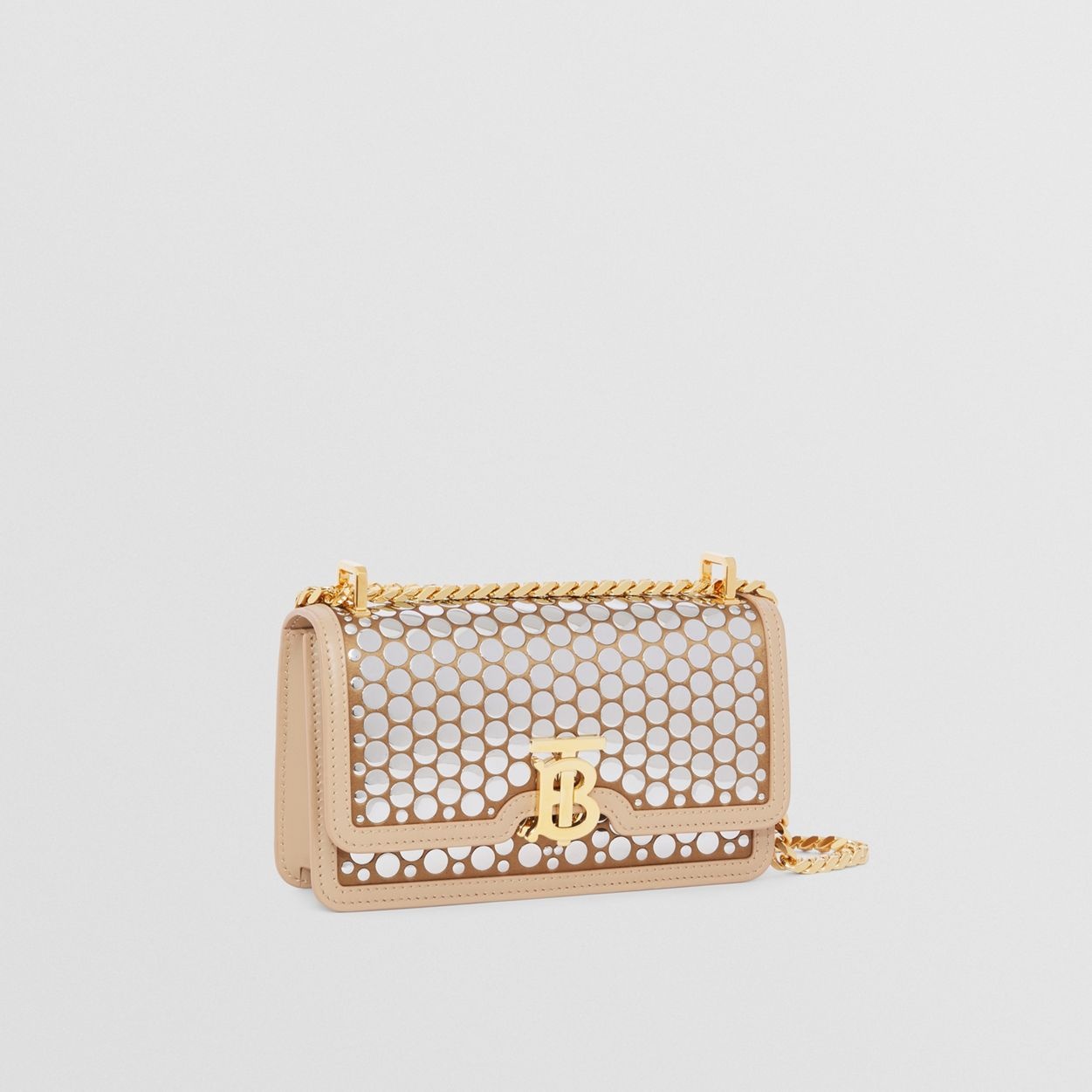 Mini Paillette-embellished Silk Chain TB Bag - 7