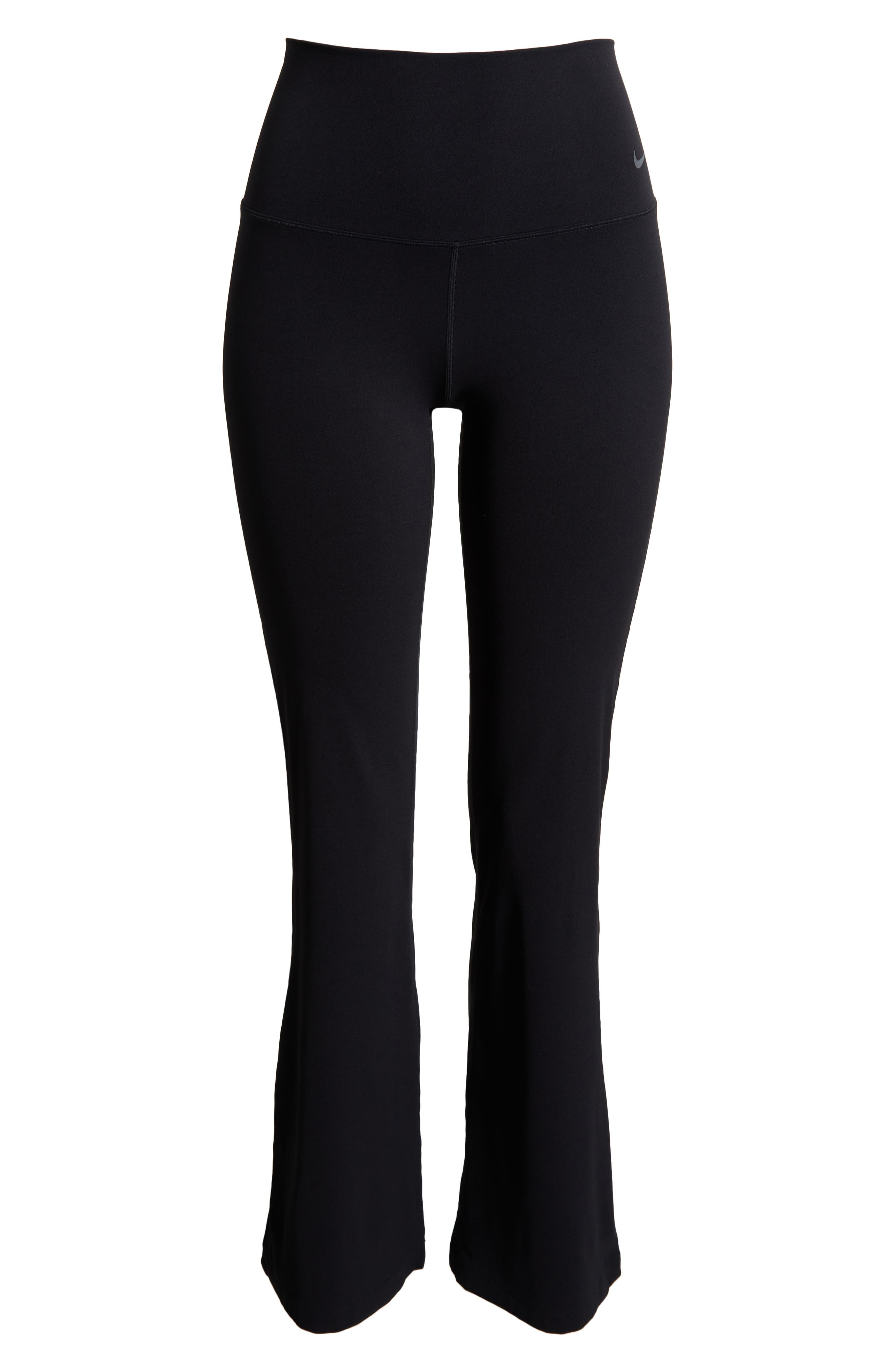 Nike Zenvy High-Waisted Flared Leggings in Black/Black at Nordstrom - 4