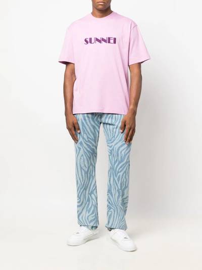 SUNNEI embroidered-logo cotton T-shirt outlook