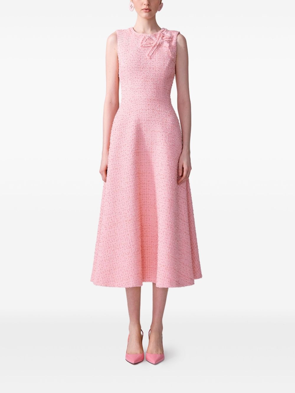 tweed midi dress - 2