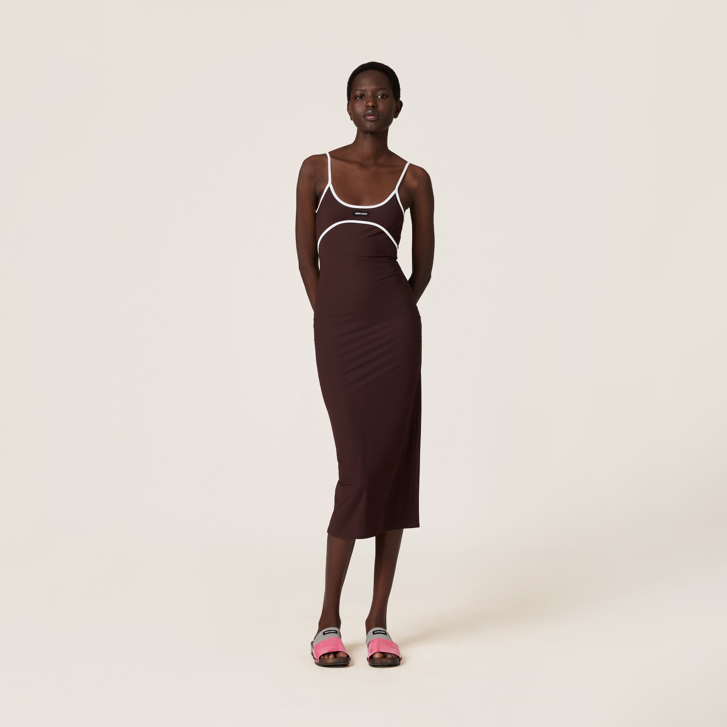 Stretch jersey midi-dress - 2