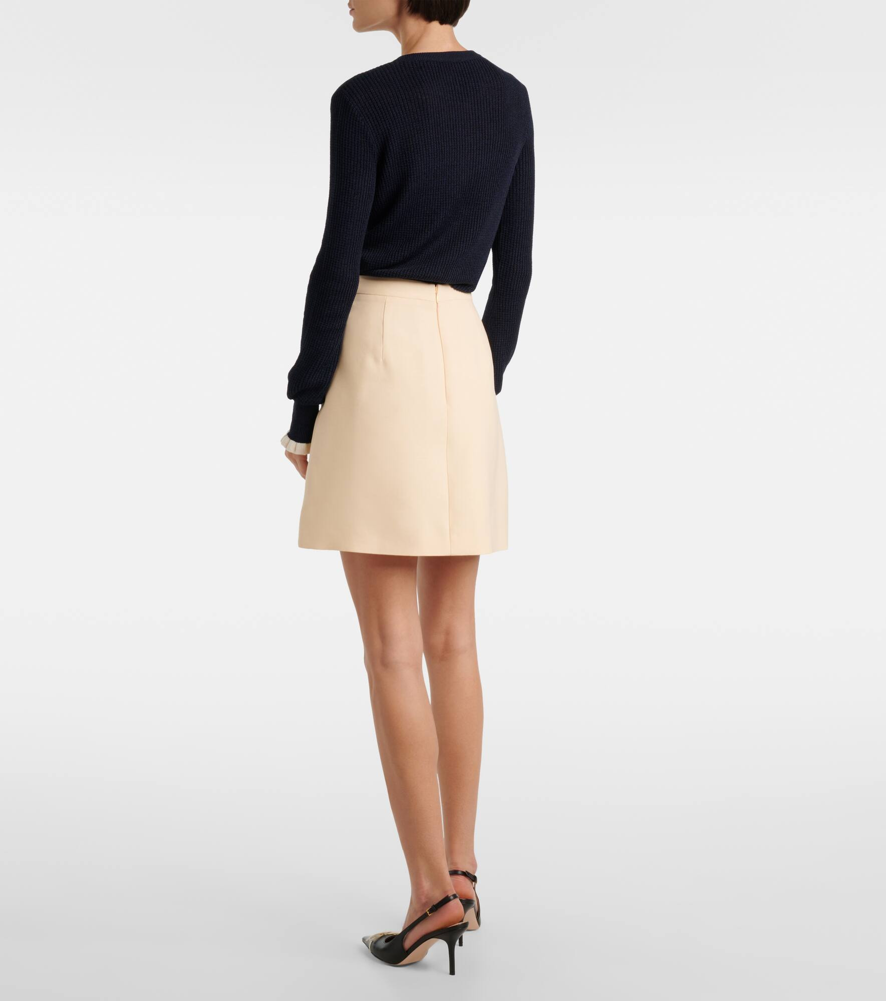 Crepe Couture bow-detail miniskirt - 3