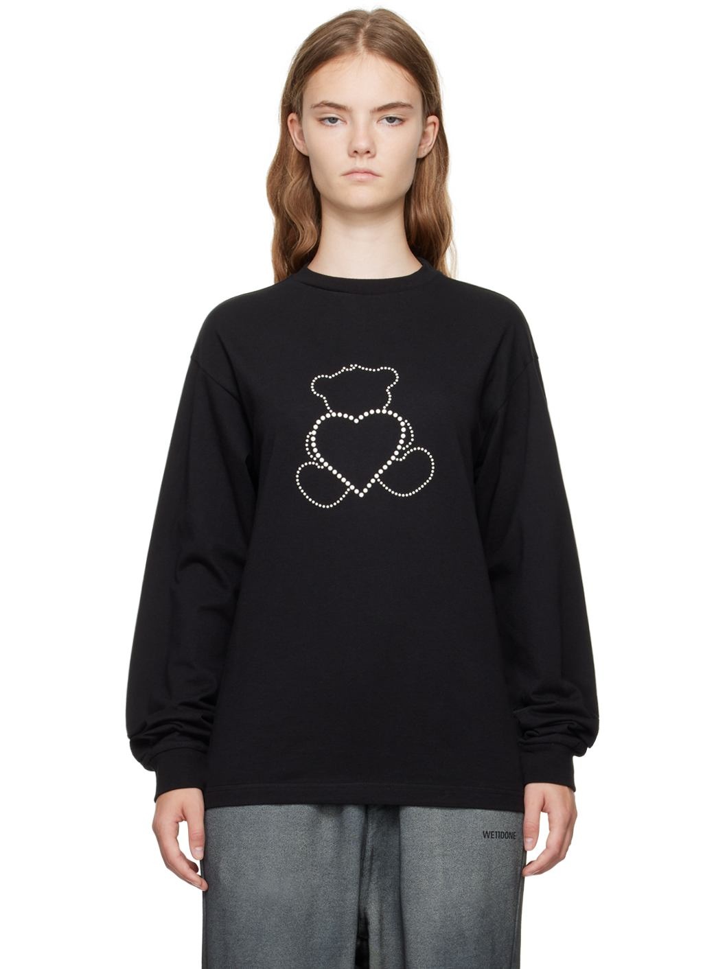Black Pearl Bear Long Sleeve T-Shirt - 1